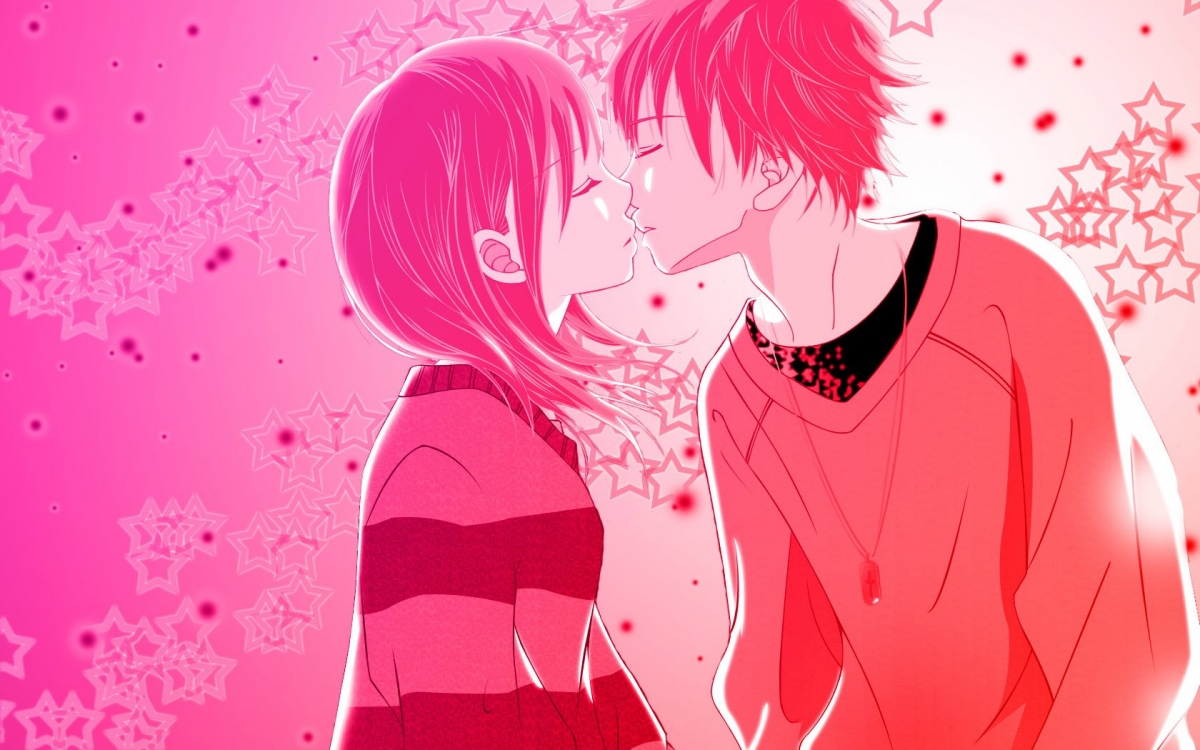 best-anime-romantic-love-kiss-couple-hd-wallpaper-1200×750 | Anime Anime  Global