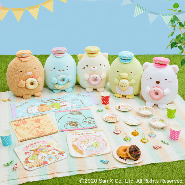 Sumikko Gurashi" became a donut shop and appeared in the Ichiban Kuji  (character lottery)! The polar bear shop employees become cute stuffed  animals and tableware… ♪ | Anime Anime Global