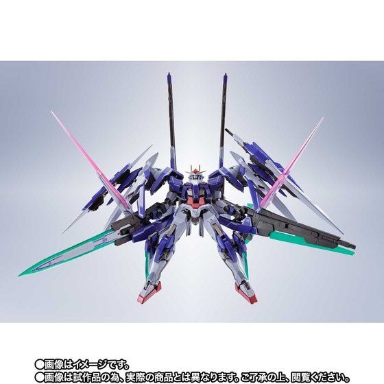Gundam 00 00 Gundam With Its Ultimate Equipment Released Under Metal Build Tamashii Check Out The Equipment Such As The Gn Sword Ii Blaster Anime Anime Global
