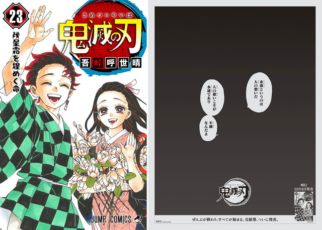 Demon Slayer Kimetsu No Yaiba Vol 23 Finale Commemoration Advertisement Anime Anime Global