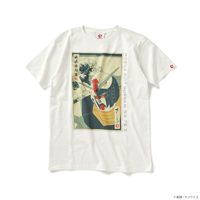“Gundam” The apparel goods with the Ukiyo-style “FIRST” and brush ...