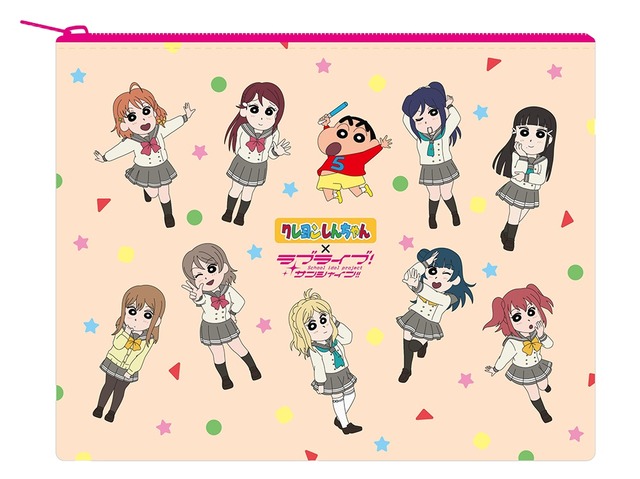 Collaboration Between Crayon Shin Chan And Love Live Sunshine Aqours In Crayon S Style Anime Anime Global
