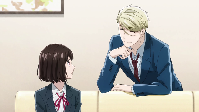 Scene from “Koi to Yobu ni wa Kimochi Warui” Episode 1 “Not a bad person”.  | Anime Anime Global