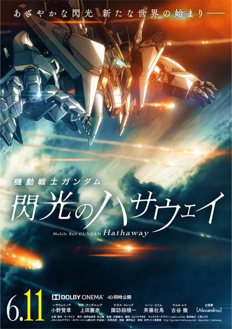 2020 Japanese Promotional Poster Type A Mobile Suit Gundam Hathaway's Flash
