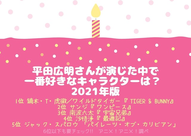 Happy Birthday Hirata Hiroaki San Who S Your Favorite Character 3rd Place Space Brothers Mutta 2nd Place One Piece Sanji Characters From Foreign Tv Shows And Games Also Made The List Anime Anime