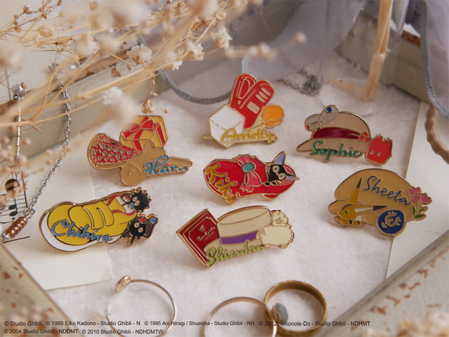 ‘Studio Ghibli’ Sheeta, Kiki, and Chihiro… A Pin Collection Featuring Heroines’ Treasured Items!